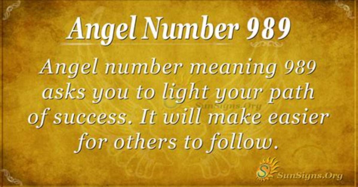 989 Angel Number Meaning and Symbolism
