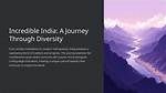 A Journey of Depth and Diversity