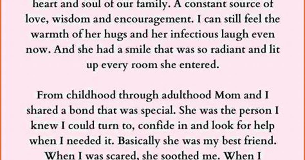 An Obituary That Promises Discoveries