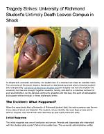 Death Leaves Family in Shock ·