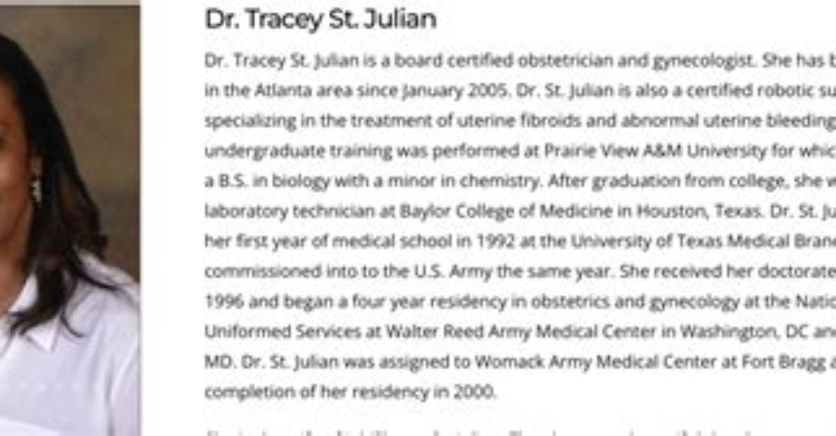Dr. Tracey St. Julian's Firing: Reasons and Implications