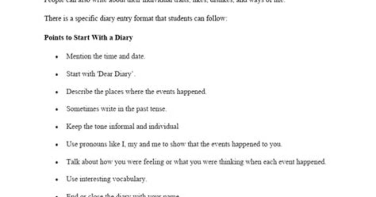 Essential Diary Structure: a Comprehensive Guide