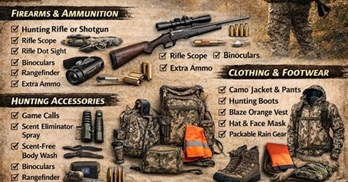 Essential Hunting Plan Content: a Guide to Vital Information