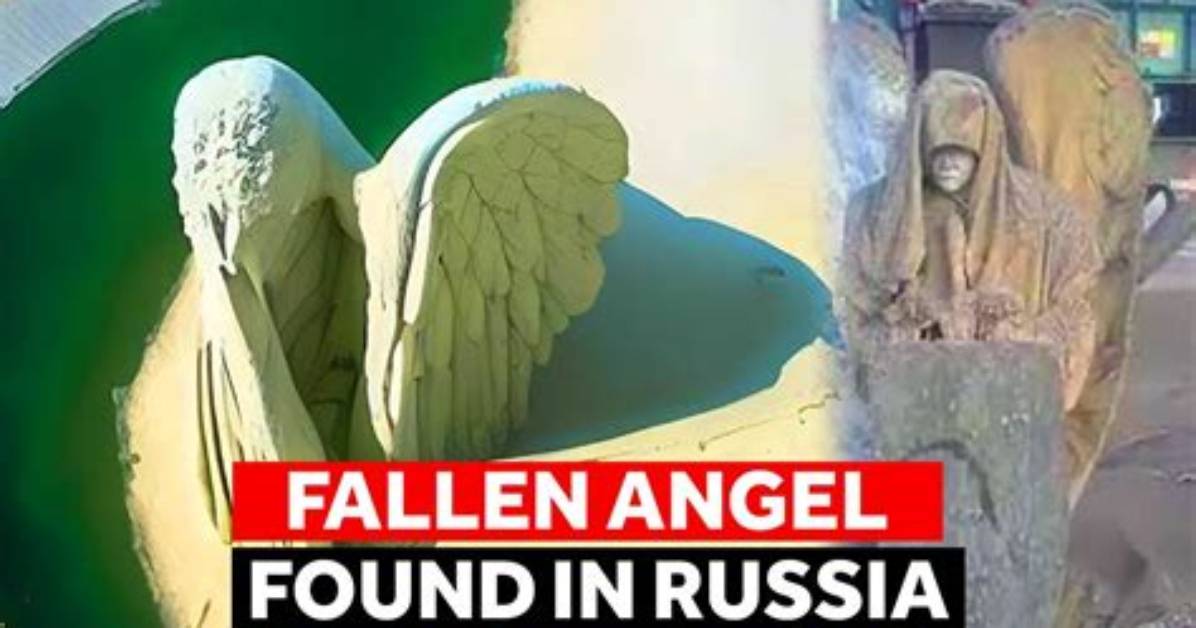 Fallen Angel Statue Unearthed in Russia