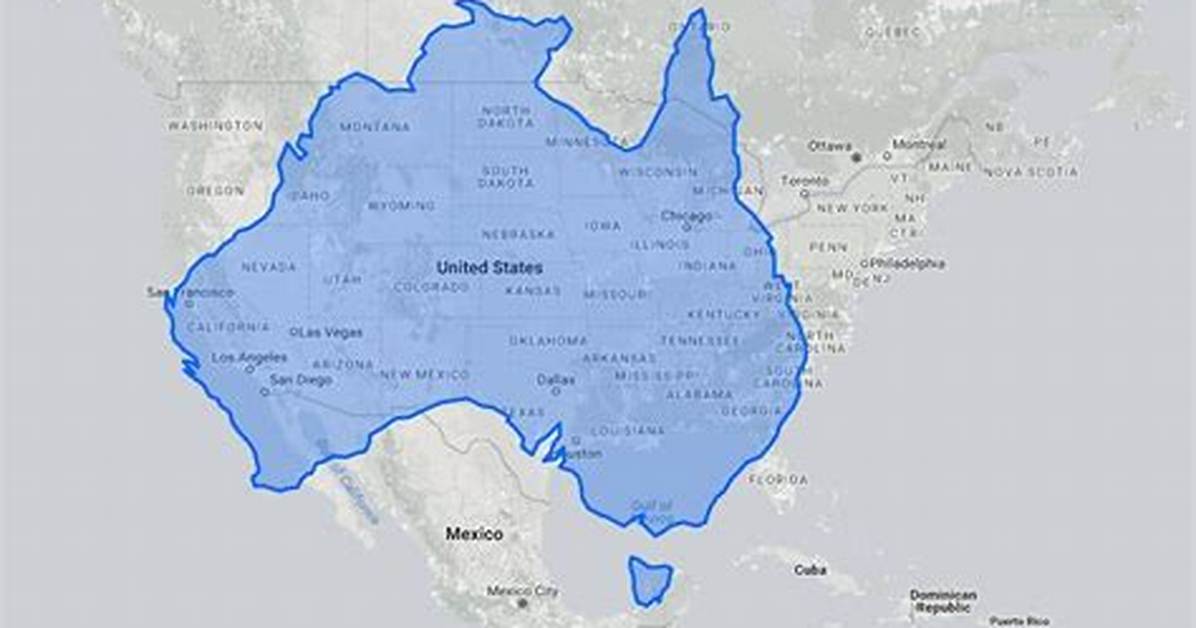 How Big Is Australia Compared to Usa