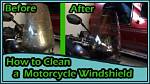 How to Clean Motorcycle Windshield
