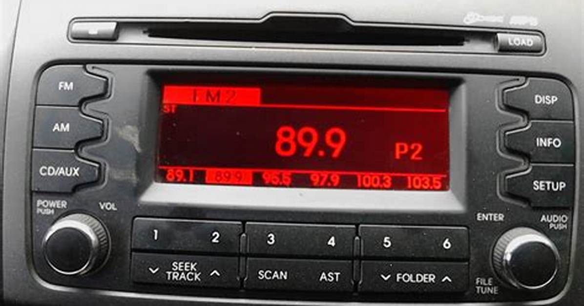 How to Reset Kia Radio