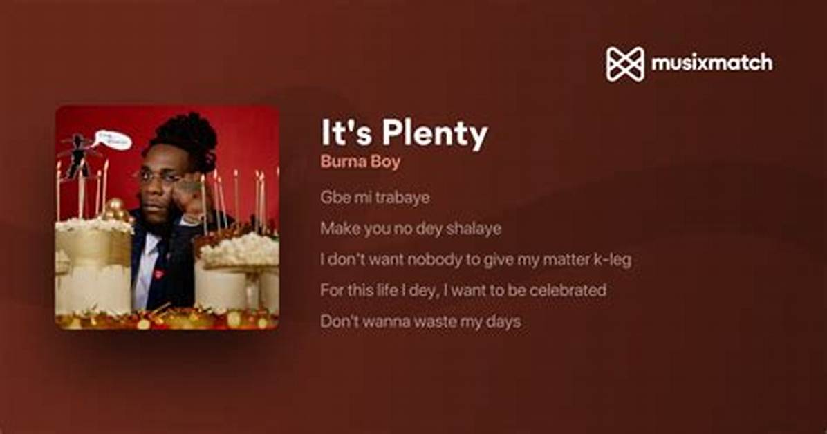 Lyrics & Translations of It's Plenty by Burna Boy ·