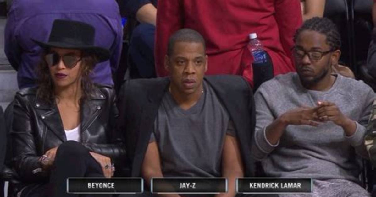 Memes About Beyonce, Jay Z & Kendrick Lamar Visit to a Basketball Game