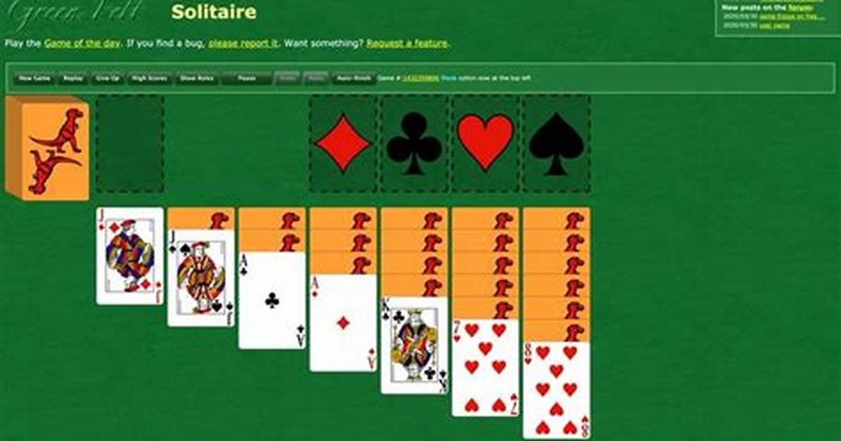 Play Free Solitaire on Green Felt: Enjoy the Classic Card Game