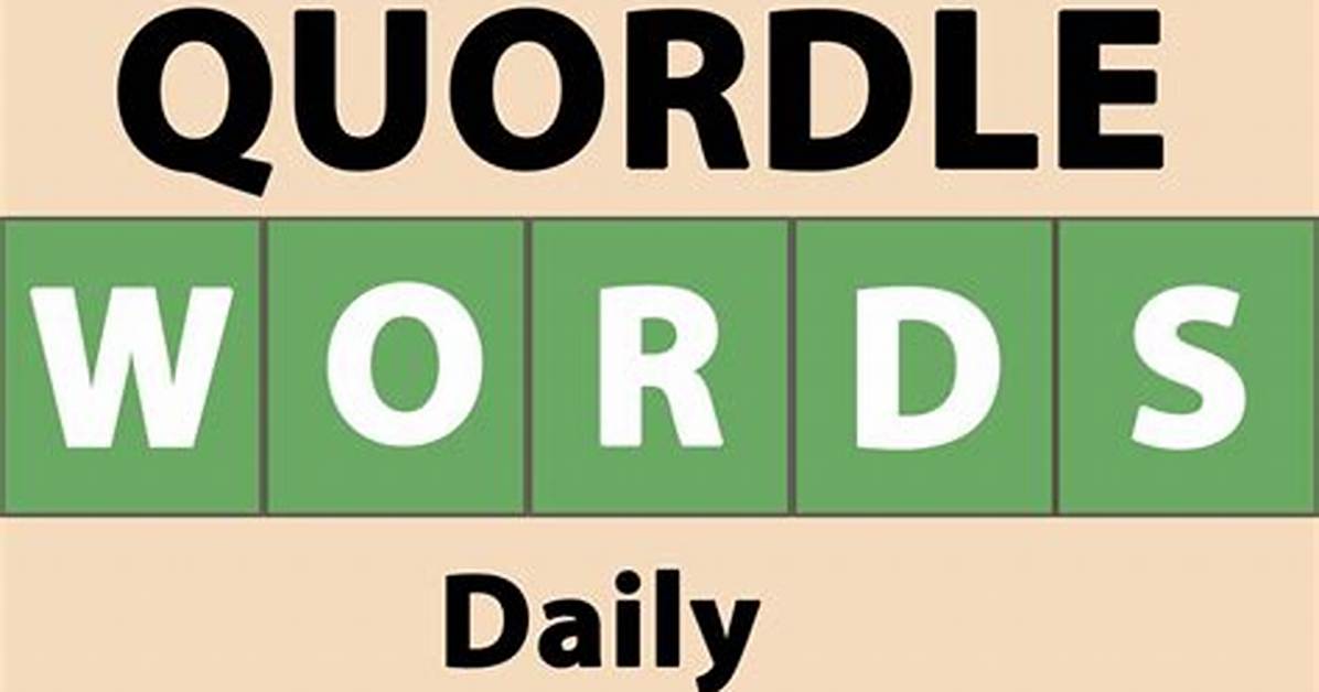 Quordle's Daily Word Sequence: Solving Strategies and Tips