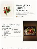 The Fascinating History of Strawberries: Tracing Their Origins