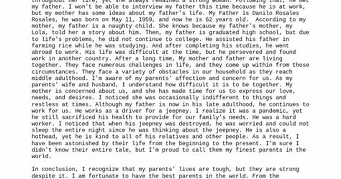 The Inspiring Journey of His Parents
