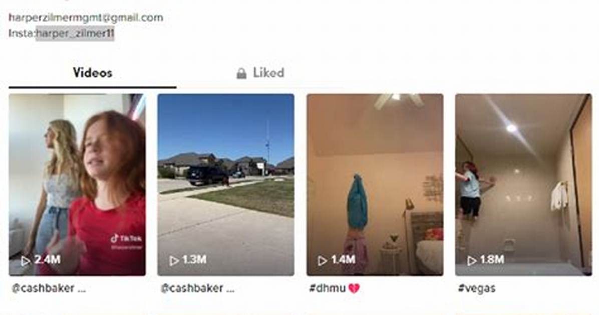 Tiktok: Harper Zillmer Age Height Wikipedia Bio and Instagram