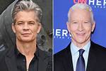 Timothy Olyphant and Anderson Cooper