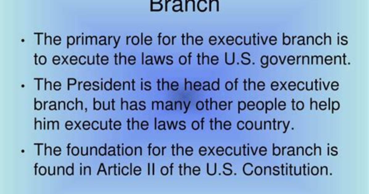 Ultimate Guide: Executive Branch Responsibilities Unveiled