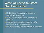 Understanding Mens Rea: a Comprehensive Guide to the Mental Element of Robbery