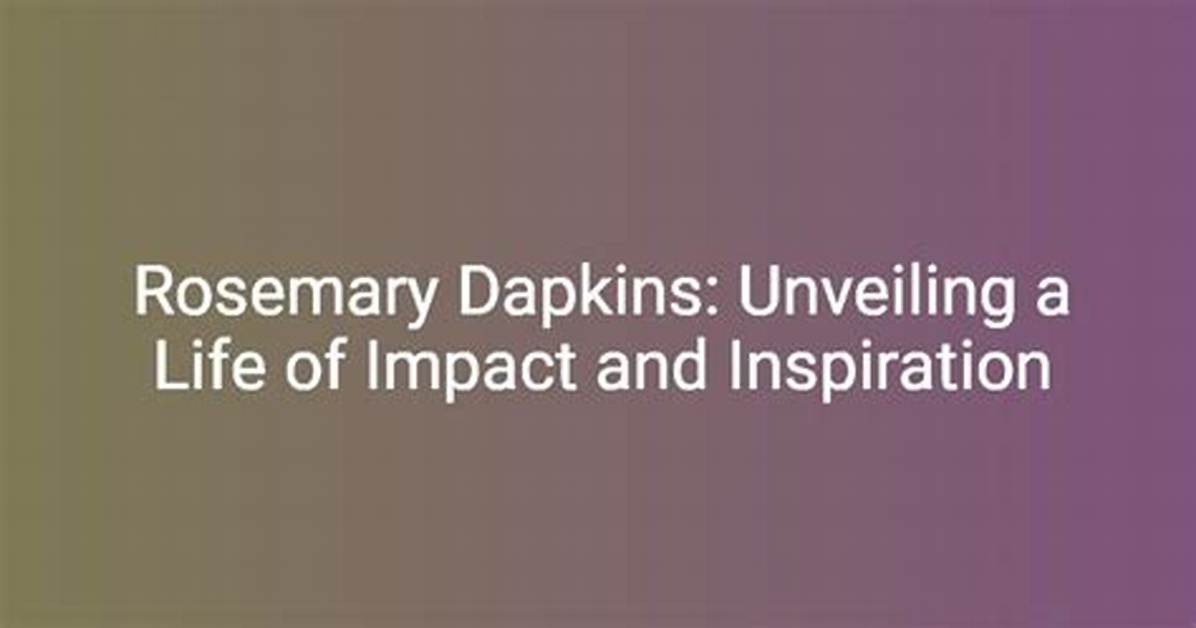 Unveiling a Life of Impact and Inspiration