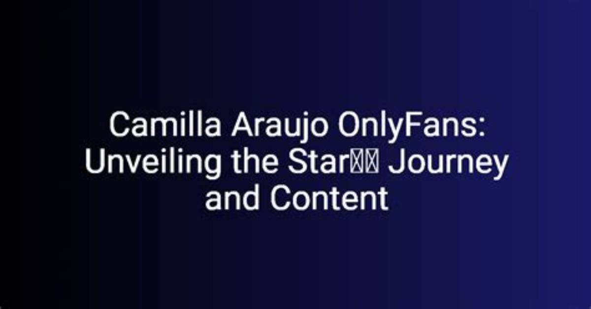 Unveiling the Sensational World of Onlyfans Camilla