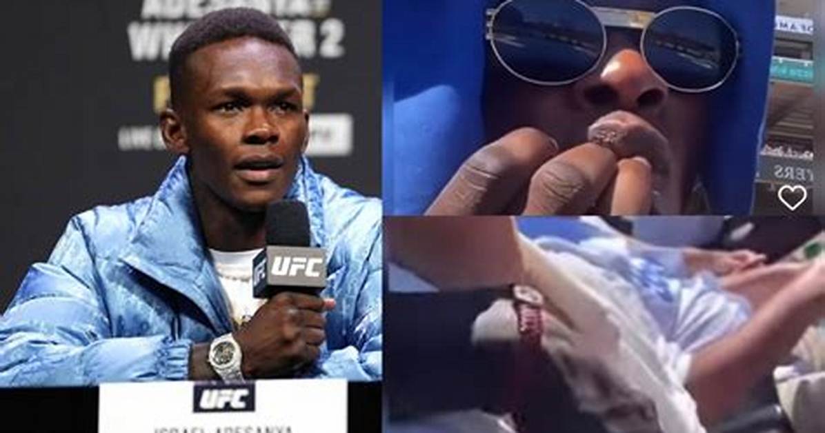 Watch: Still Gay Israel Adesanya Licks a Girls Breast Sweat, Draws Hate on Social Media
