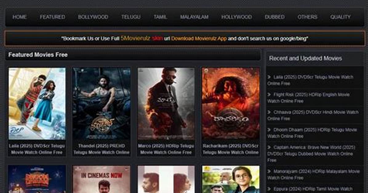Watch the Latest Movies on Movierulz Today - Your Ultimate Movie Destination