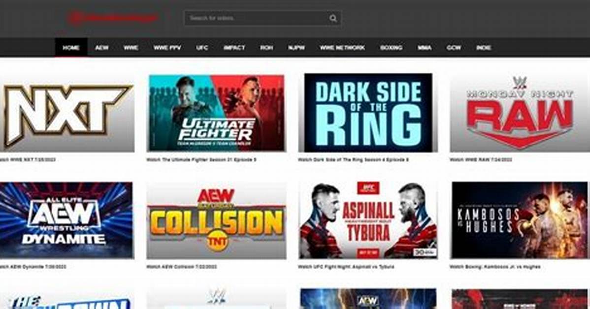 Watch Wrestling Online: Uninterrupted Action and Entertainment