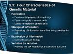 What Are the Four Characteristics of Dna