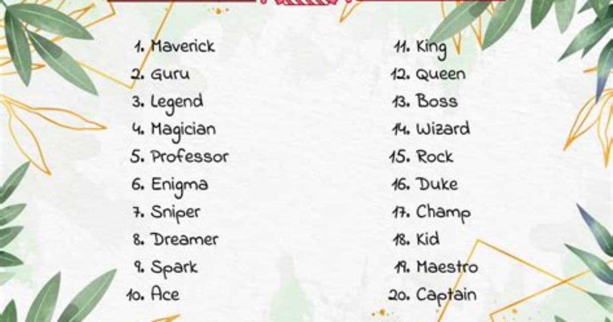 Which Nicknames Does Nick Have?