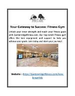 Your Gateway to Fitness Success